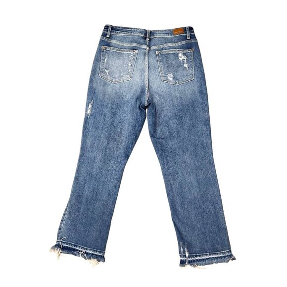 Judy Blue straight Fit 11/30 (30x27) Women's jeans stretch distressed denim - Picture 3 of 9